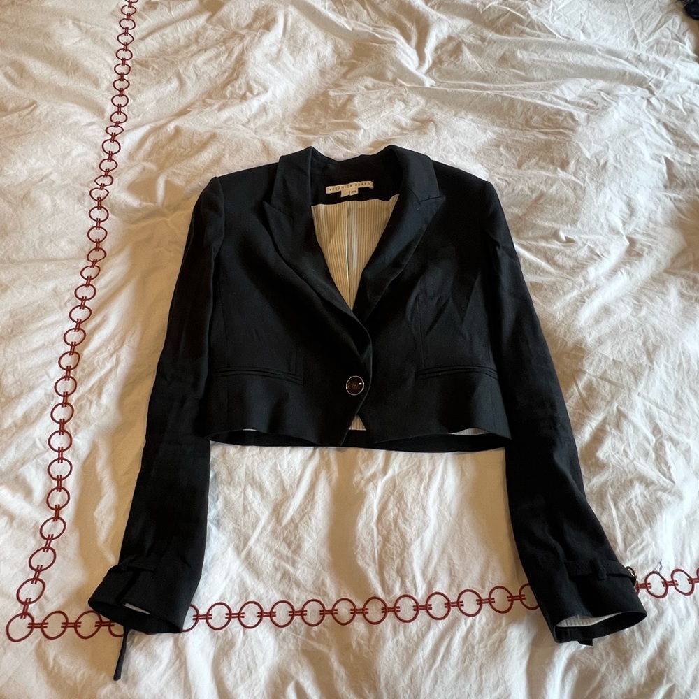 Black Cropped Blazer- Size 4